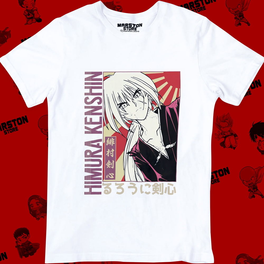 Polera blanca de Samurai X / Rurouni Kenshin