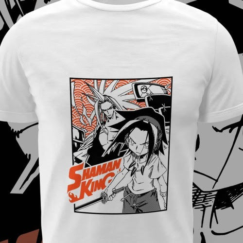 Polera blanca de Shaman King
