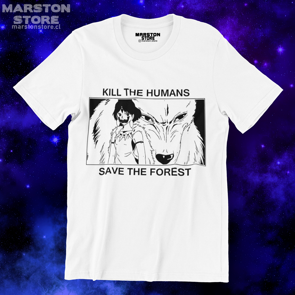 Polera blanca de Studio Ghibli: Princesa Mononoke (Princess Mononoke)