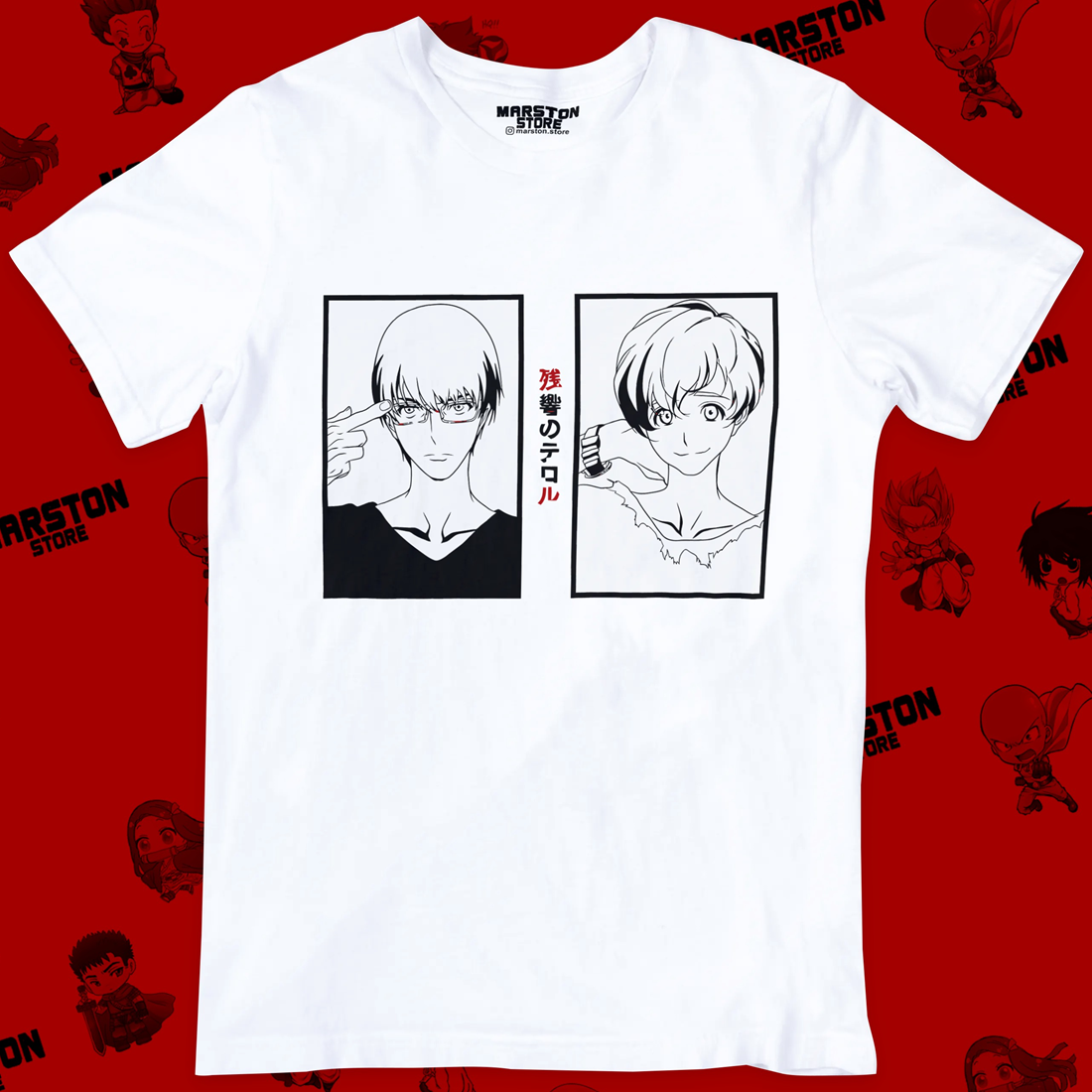 Polera blanca de Zankyou no Terror / Terror in Resonance
