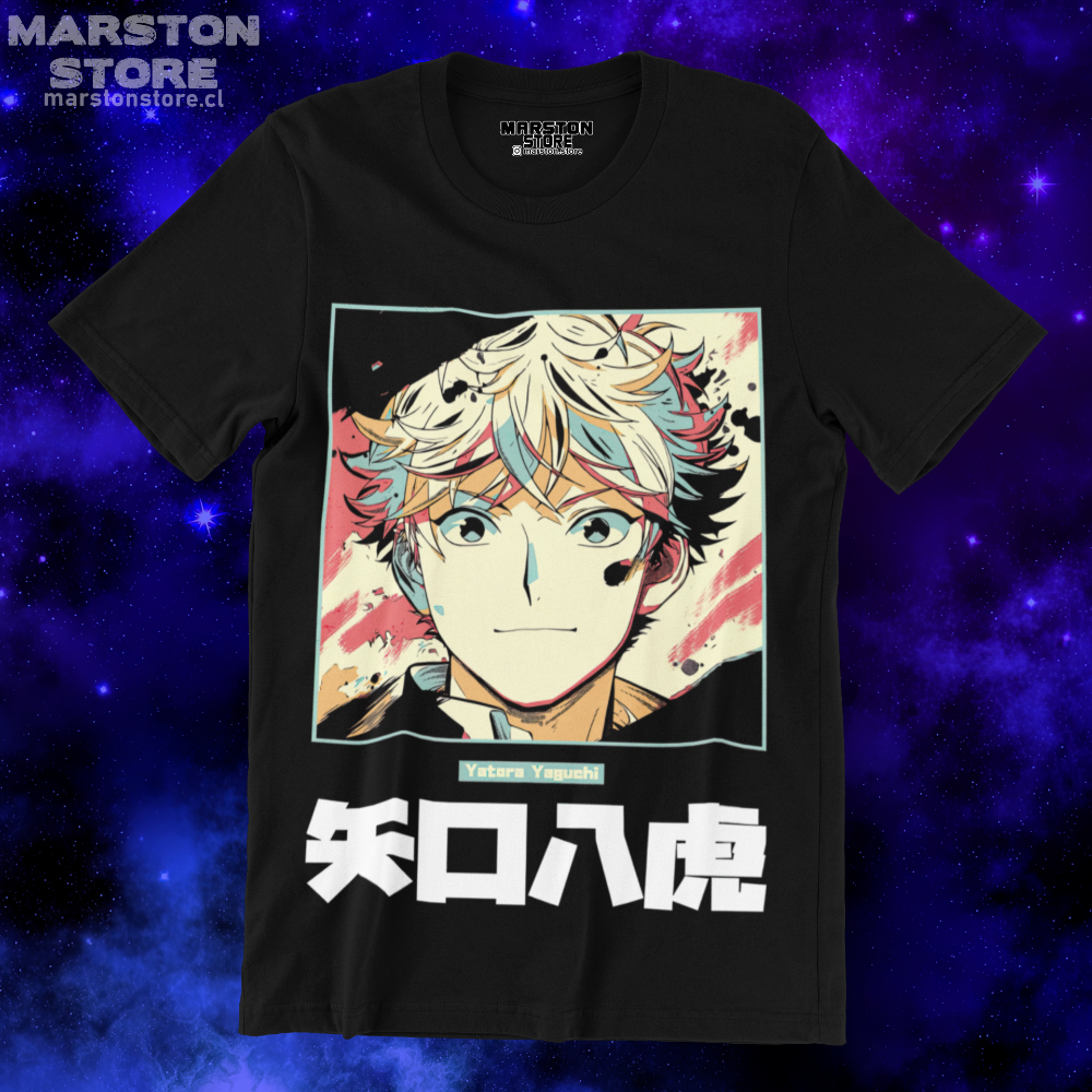 Polera negra de Blue Period con Yatora Yaguchi