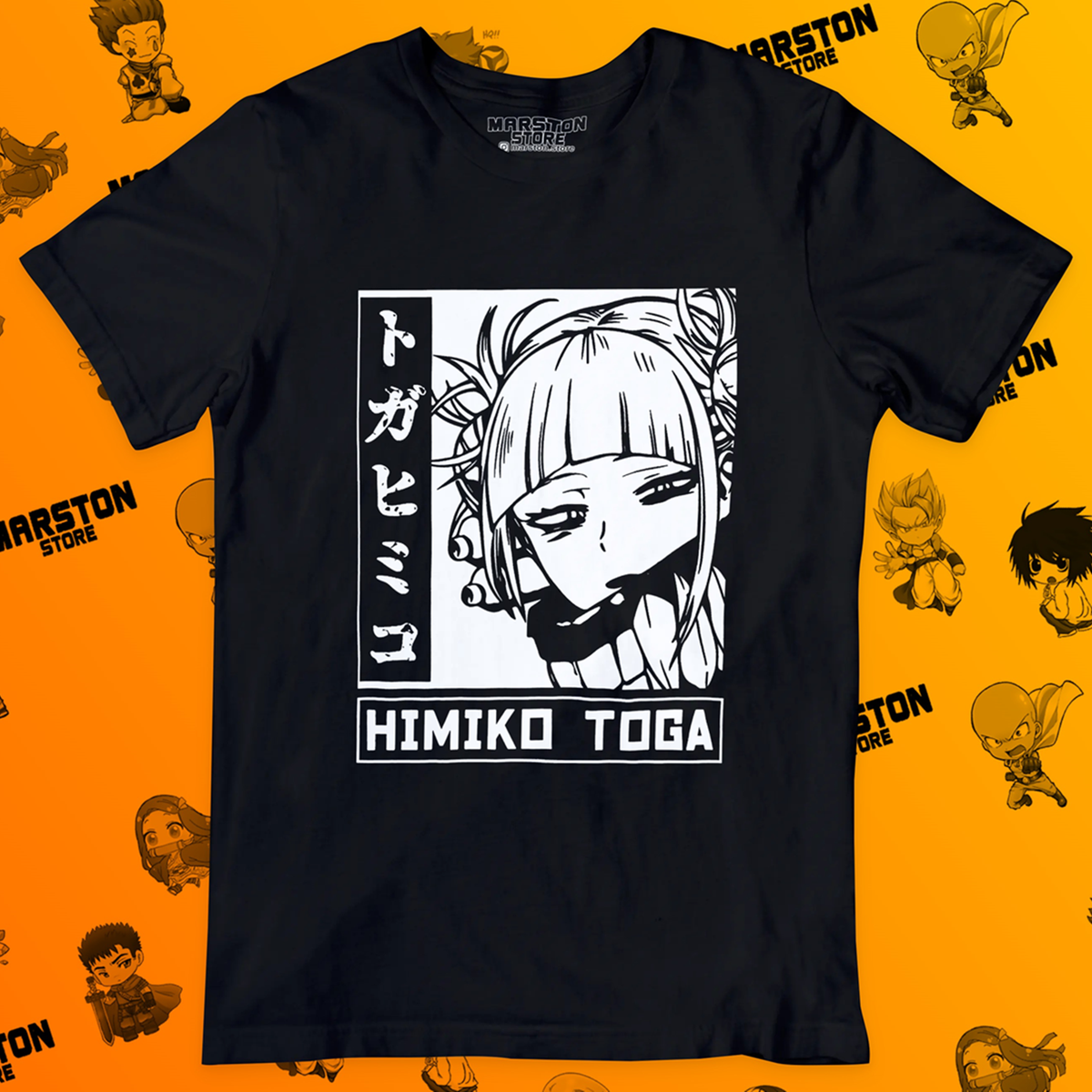 Polera negra de Boku no Hero Academia (My Hero Academia) con Himiko Toga