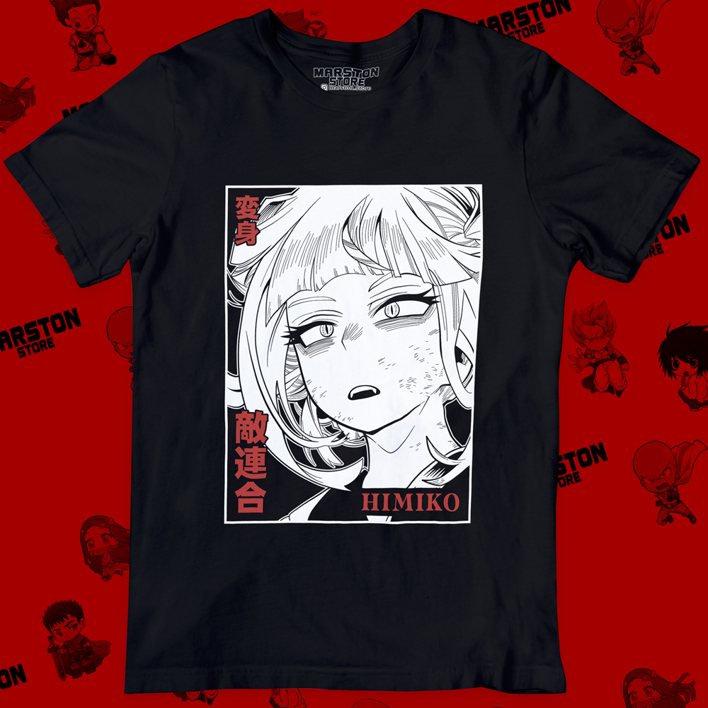 Polera negra de Boku no Hero Academia (My Hero Academia) con Himiko Toga