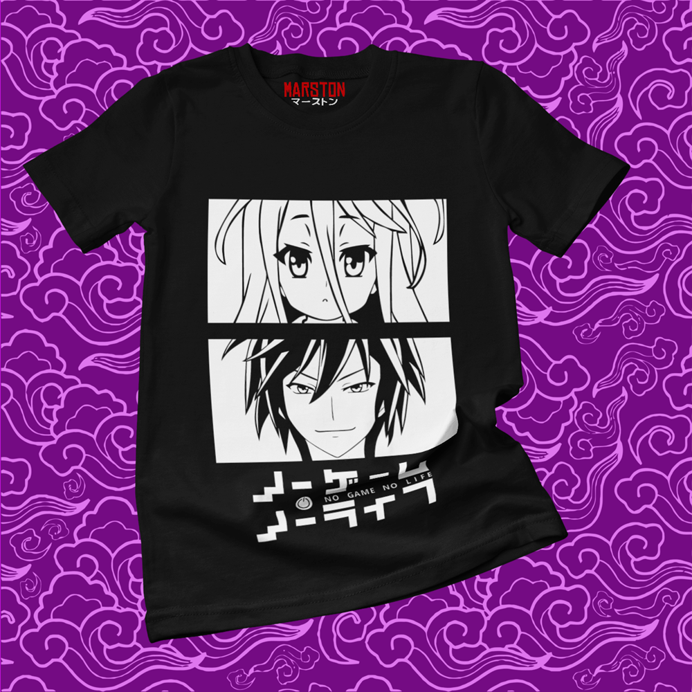 Polera negra de No Game No Life