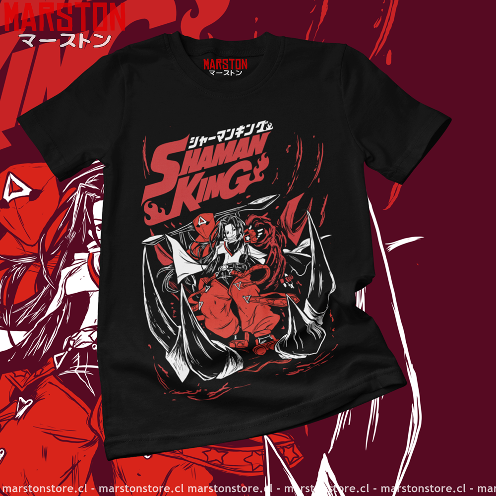 Polera negra de Shaman King