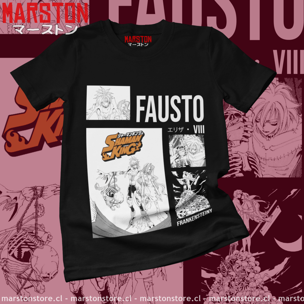 Polera negra de Shaman King