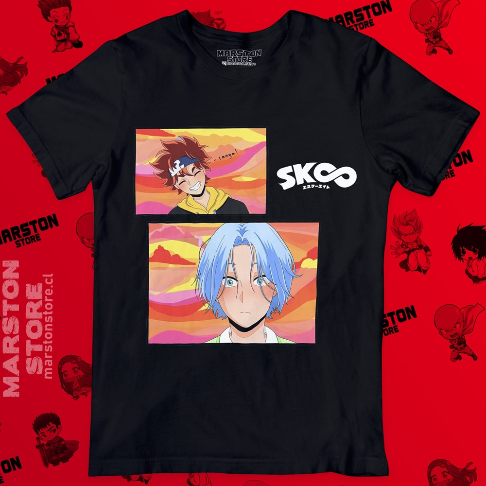 Polera negra de SK8 the Infinity