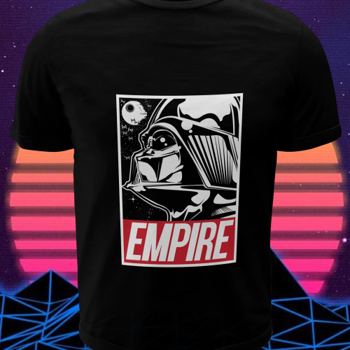 Polera negra de Star Wars con Darth Vader