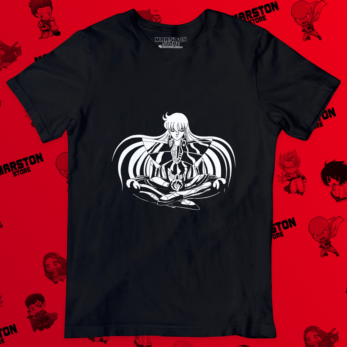 Polera negra de Saint Seiya / Los Caballeros del Zodiaco