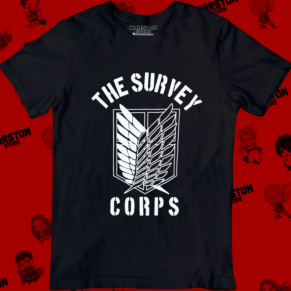 Polera negra Shingeki no Kyojin con diseño de las Alas de la Libertad
