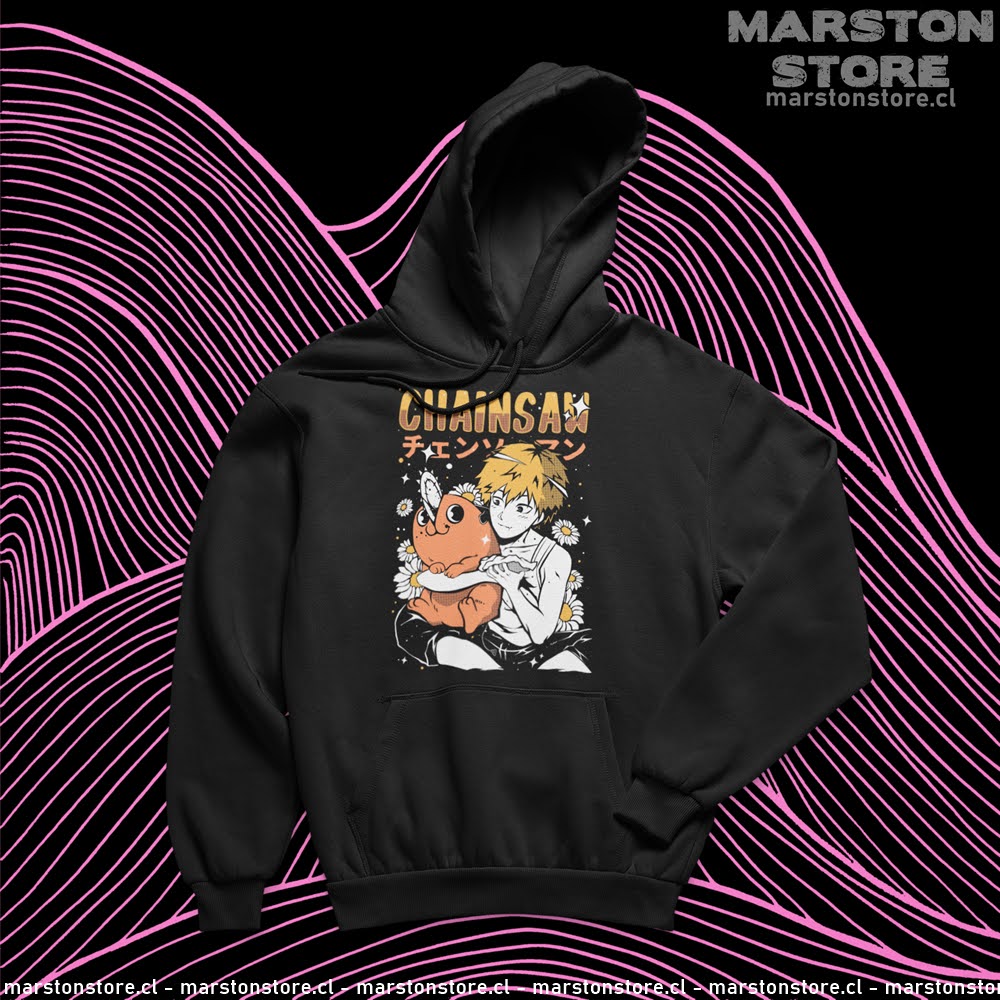 Polerón Chainsaw Man con Denji y Pochita