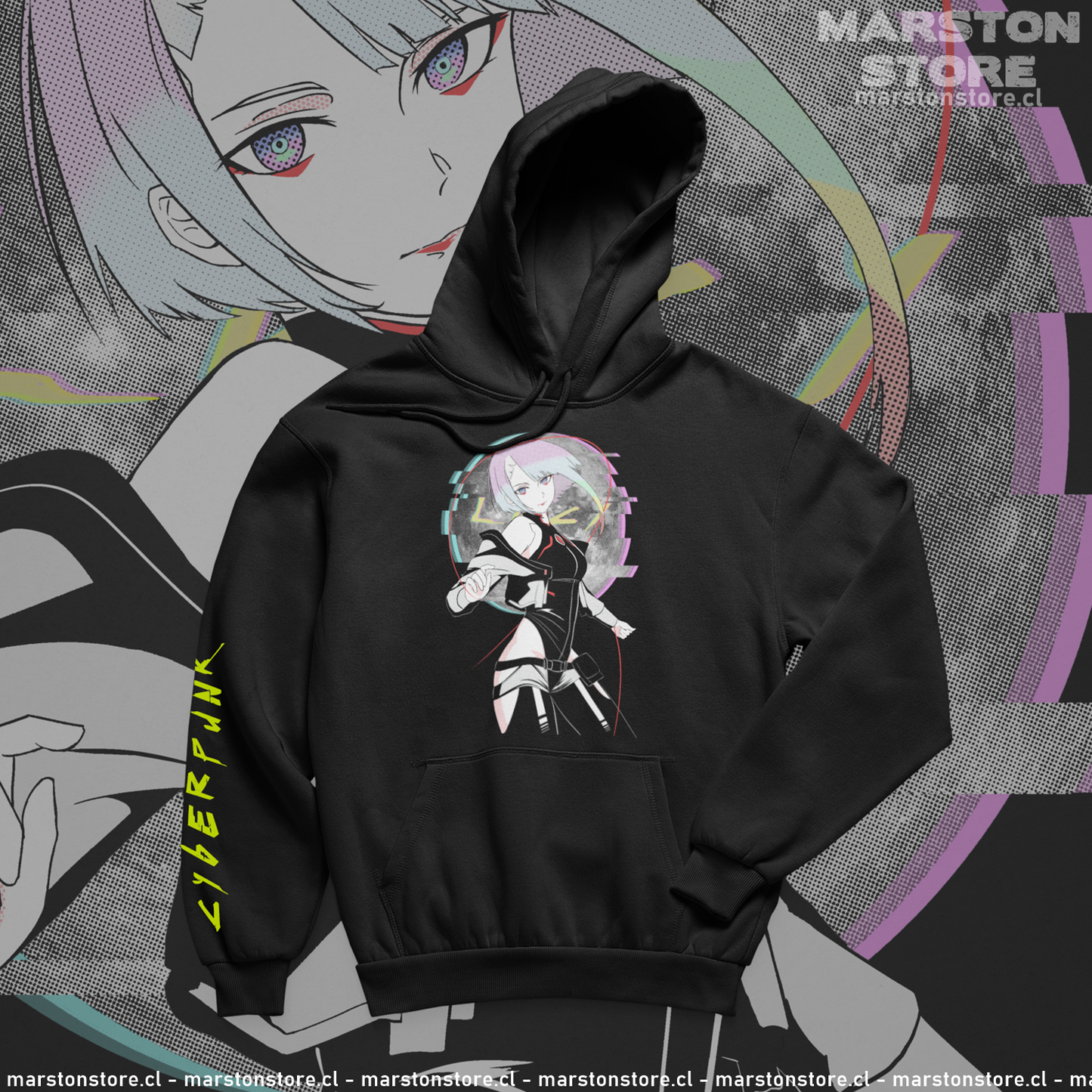 Polerón de Cyberpunk: Edgerunners con diseño de Lucy Kushinada