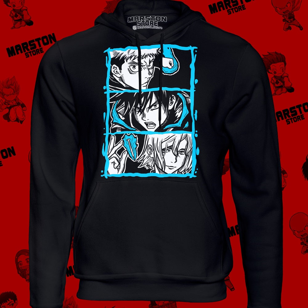 Polerón Jujutsu Kaisen con Nobara Kugisaki, Megumi Fushiguro y Yuji Itadori