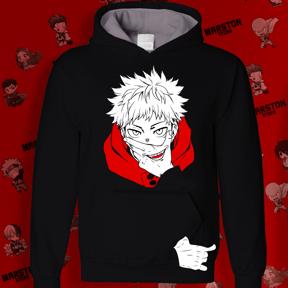 Polerón Jujutsu Kaisen con diseño de Yuji Itadori