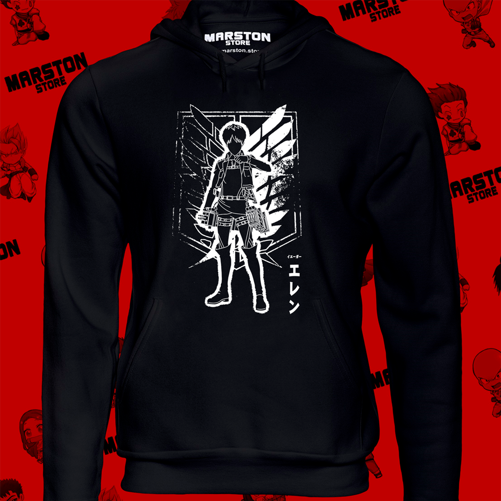 Polerón Shingeki no Kyojin con diseño de Eren Jaeger