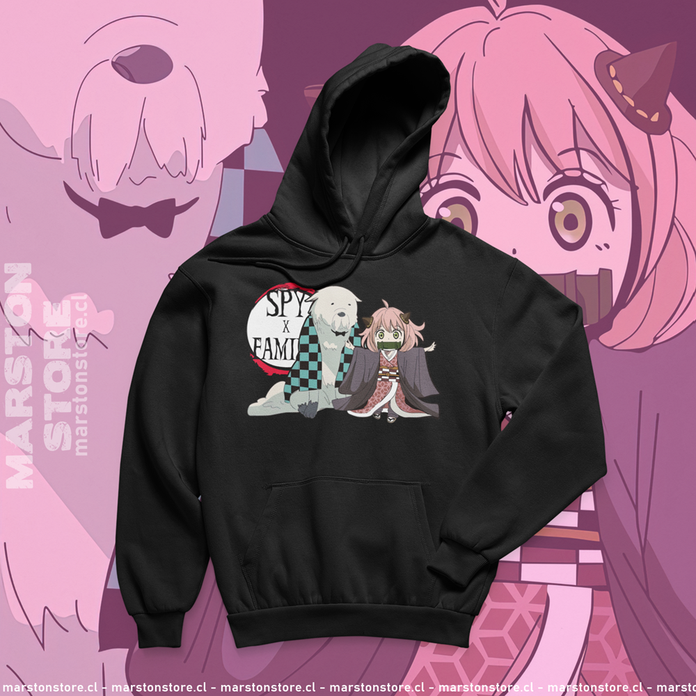 Polerón crossover Spy x Family y Kimetsu no Yaiba Demon Slayer con Anya y Bond