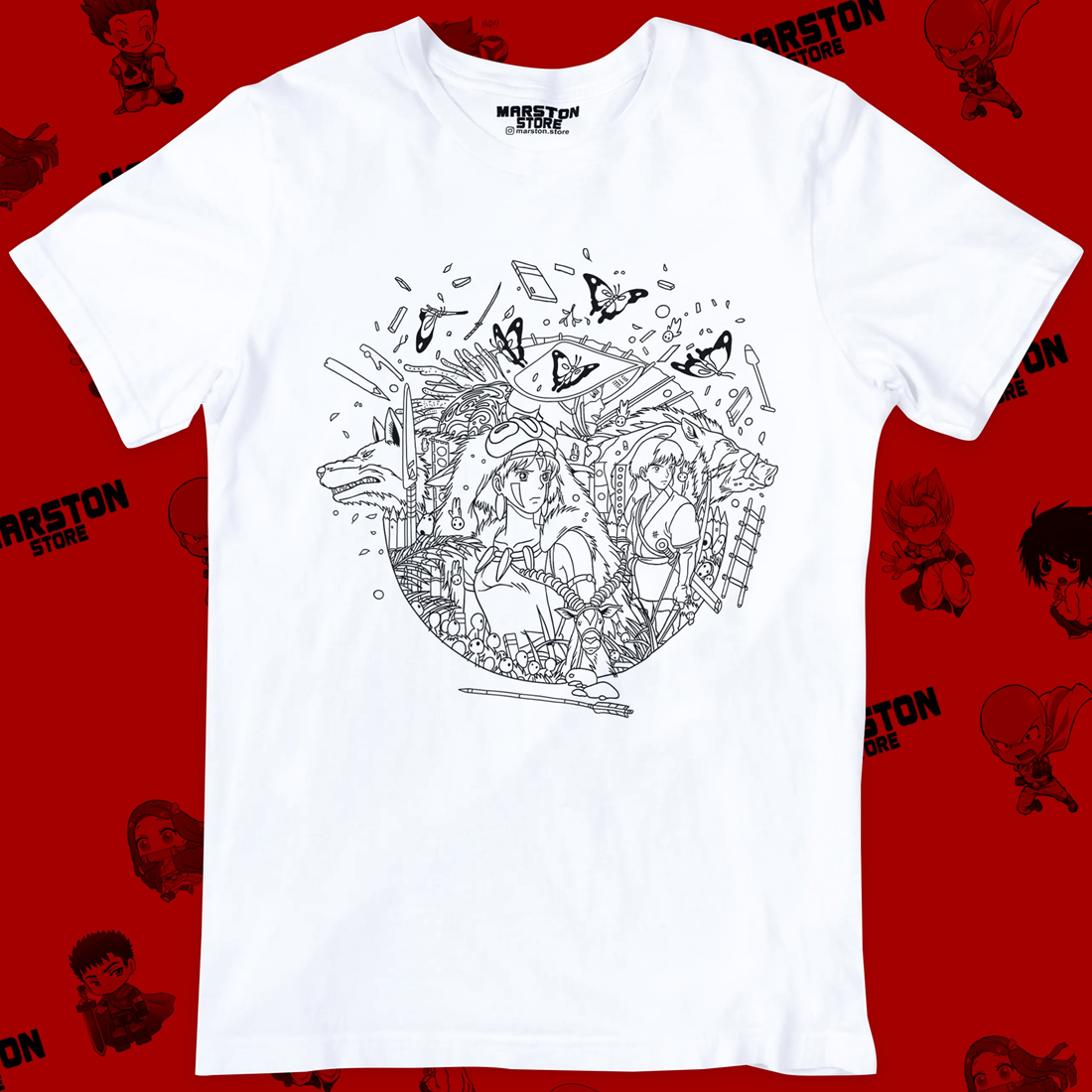 Polera Studio Ghibli - Princesa Mononoke