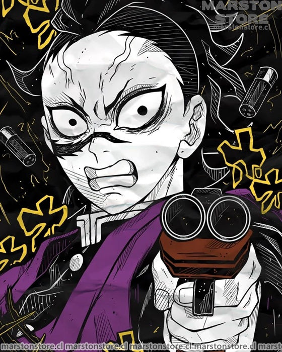 Polera Kimetsu no Yaiba - Genya Shinazugawa