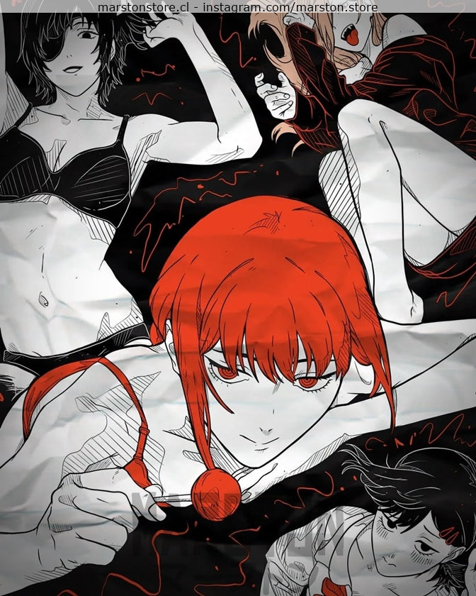 Polerón Chainsaw Man - Power - Makima - Himeno - Kobeni