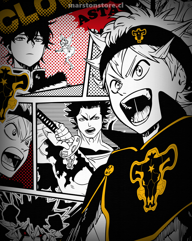 Polera Black Clover - Asta (#ak0)