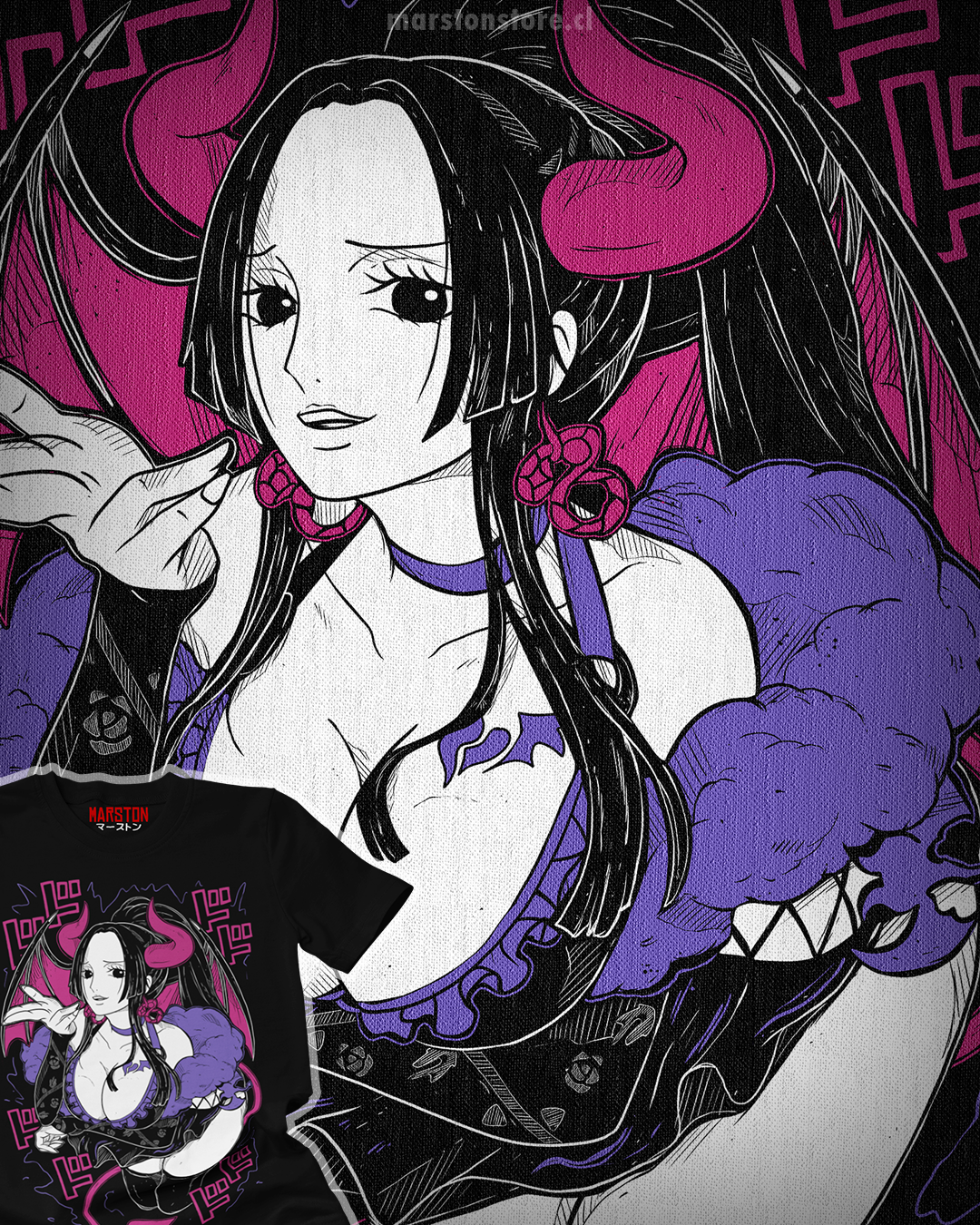 Polera One Piece - Boa Hancock Halloween