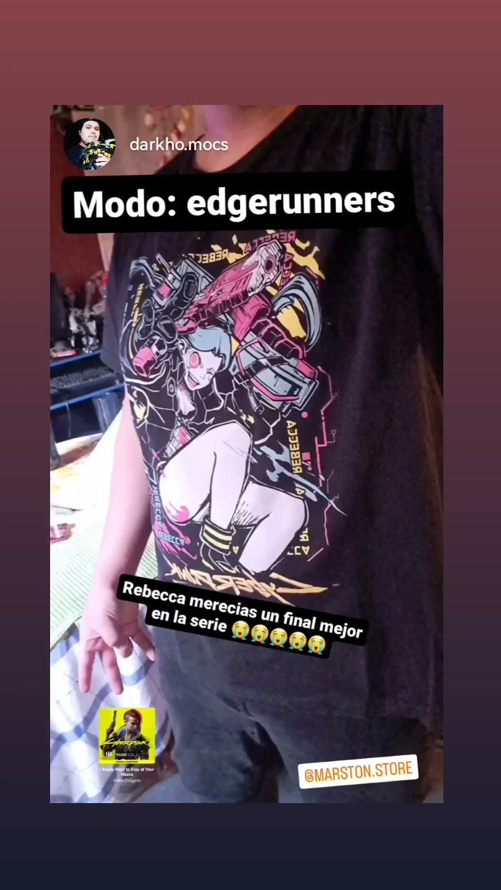 Polera Cyberpunk - Edgerunners - Rebecca