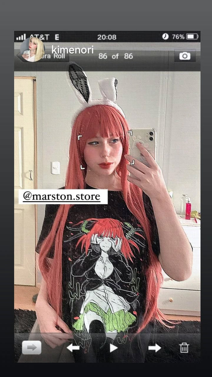 Foto real de cliente - Polera Go Toubun no Hanayome - Nino Nakano