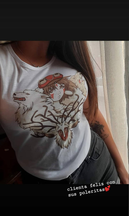 Polera Studio Ghibli - Princesa Mononoke