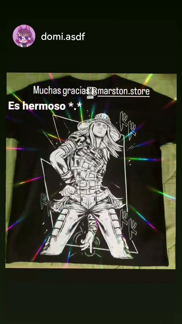 Polera Jojo's Bizarre Adventure - Gyro Zeppeli