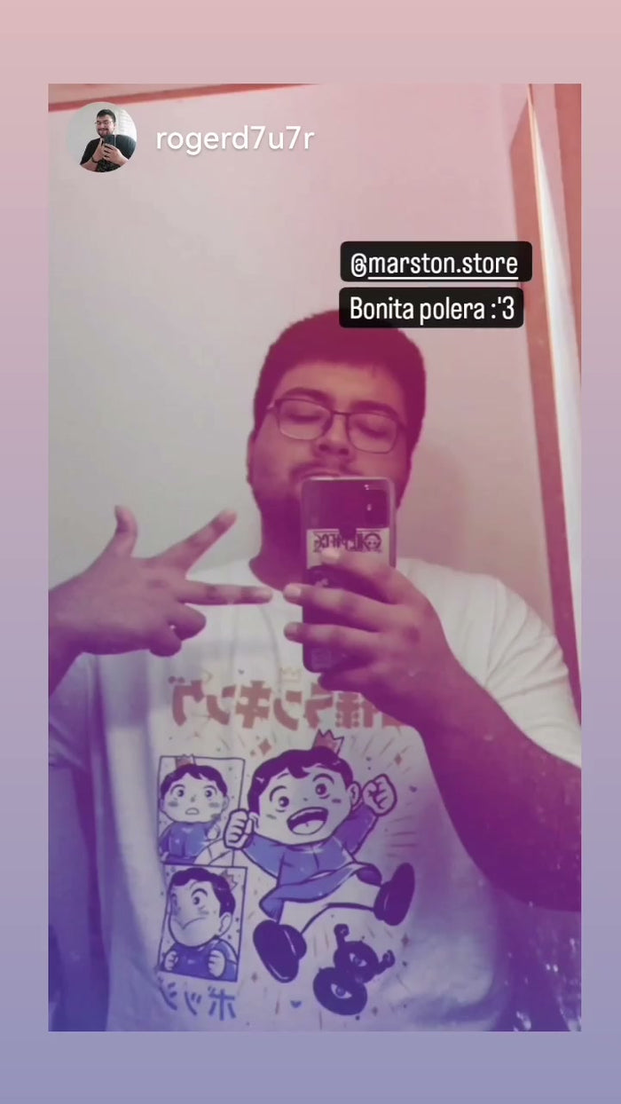 Foto real de cliente - Polera Ousama Ranking - Bojji