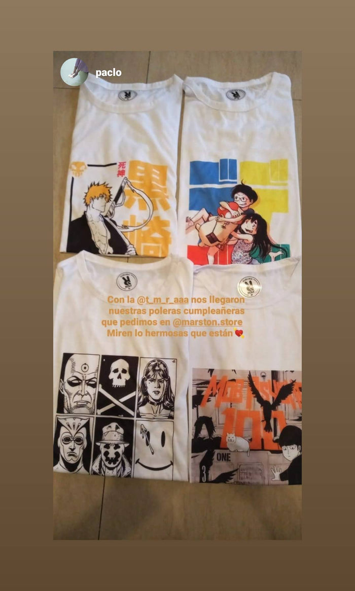 Foto real de cliente - Polera DC - Watchmen
