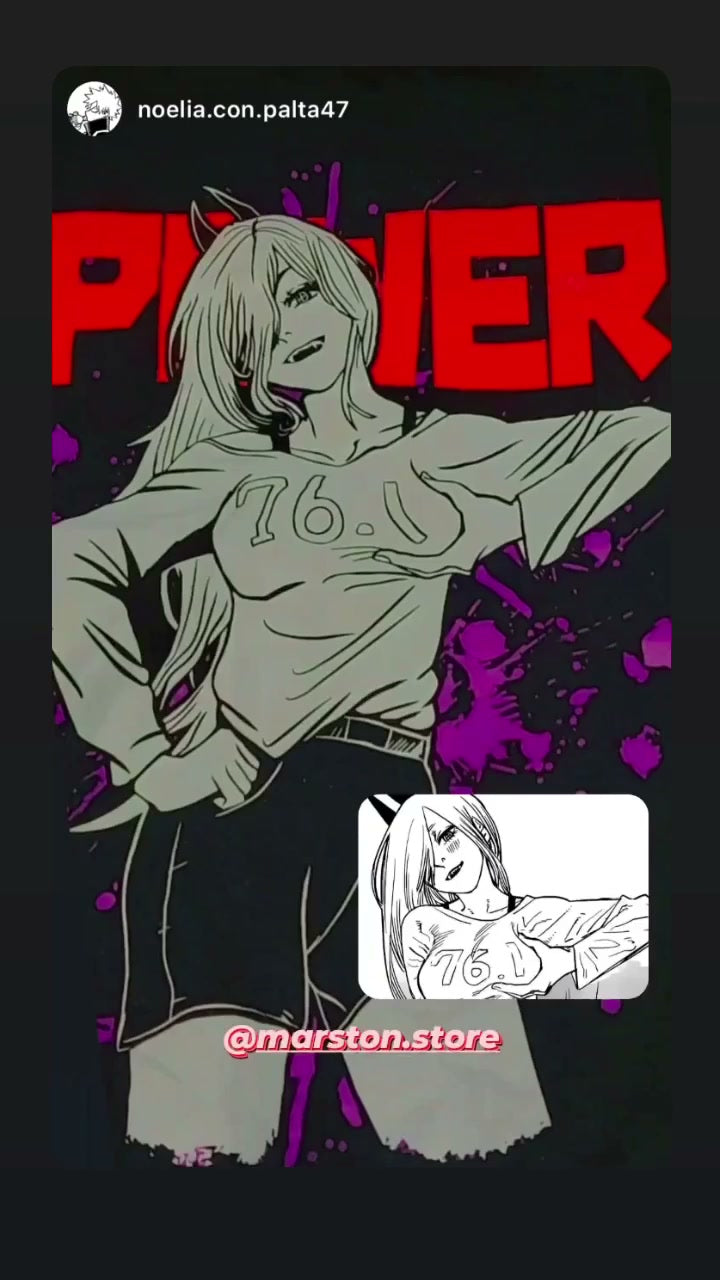 Polera Chainsaw Man - Power