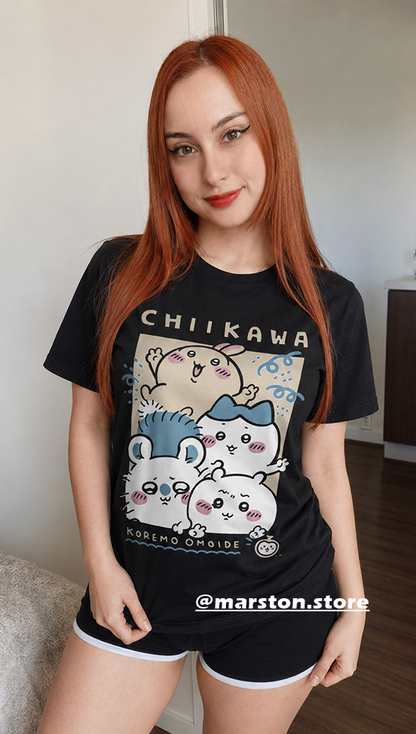 Polera Chiikawa - Usagi - Hachiware - Momonga - Chiikawa