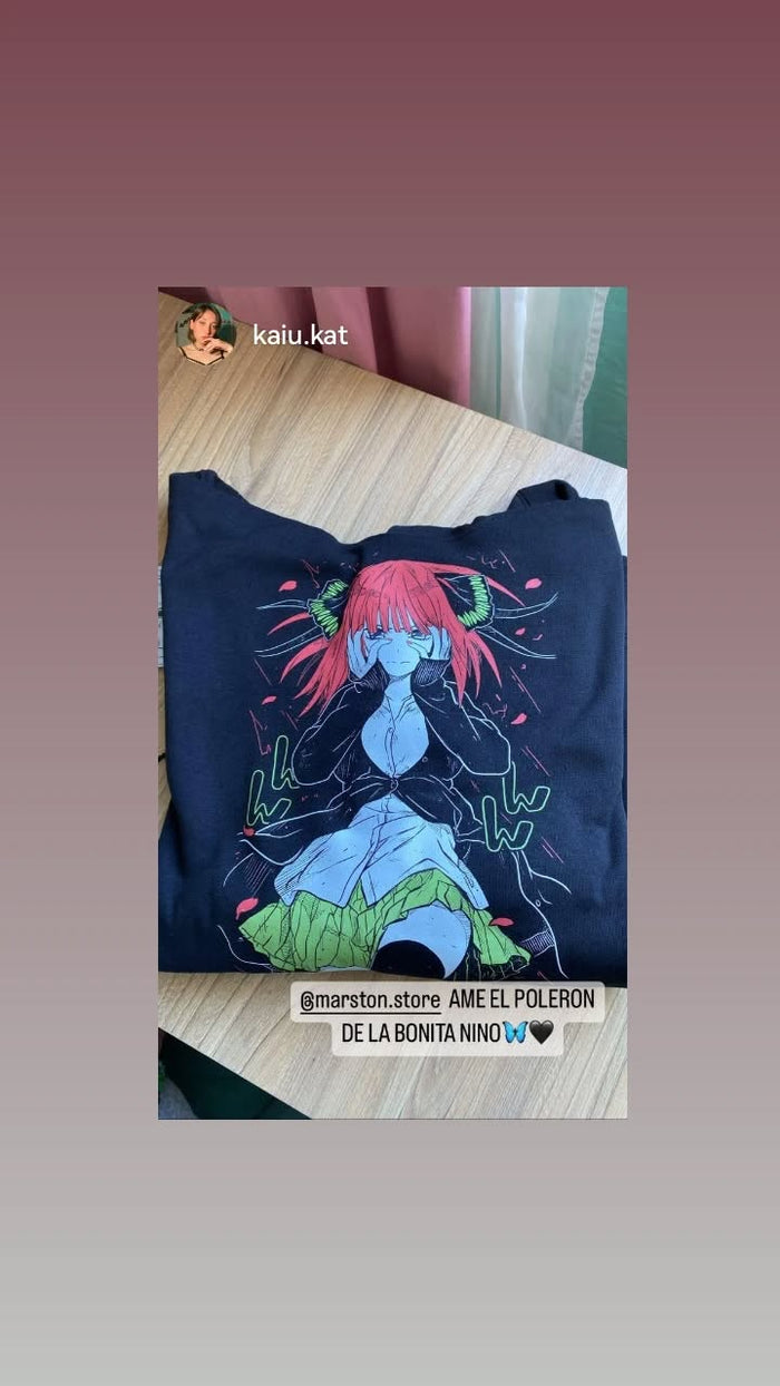 Foto real de cliente - Polerón Go Toubun no Hanayome - Nino Nakano
