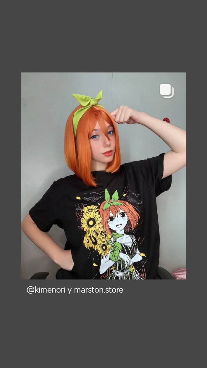 Foto real de cliente - Polera Go Toubun no Hanayome - Yotsuba Nakano