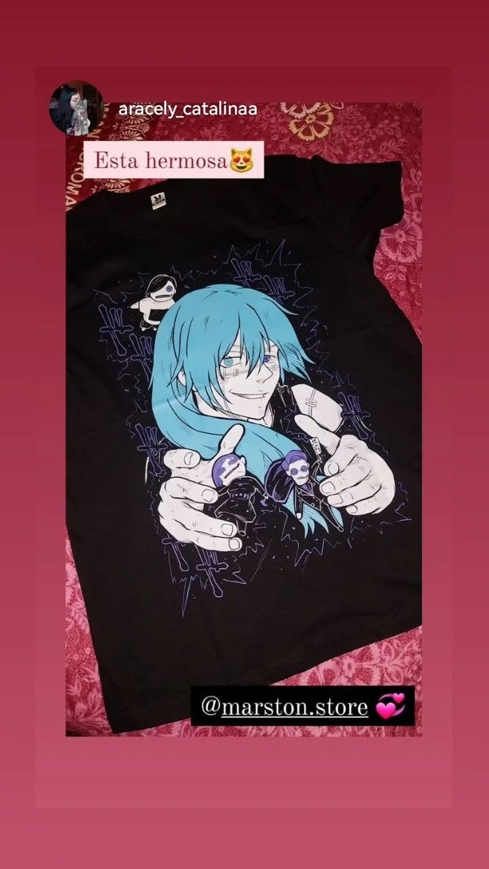 Foto real de cliente - Polera Jujutsu Kaisen - Mahito