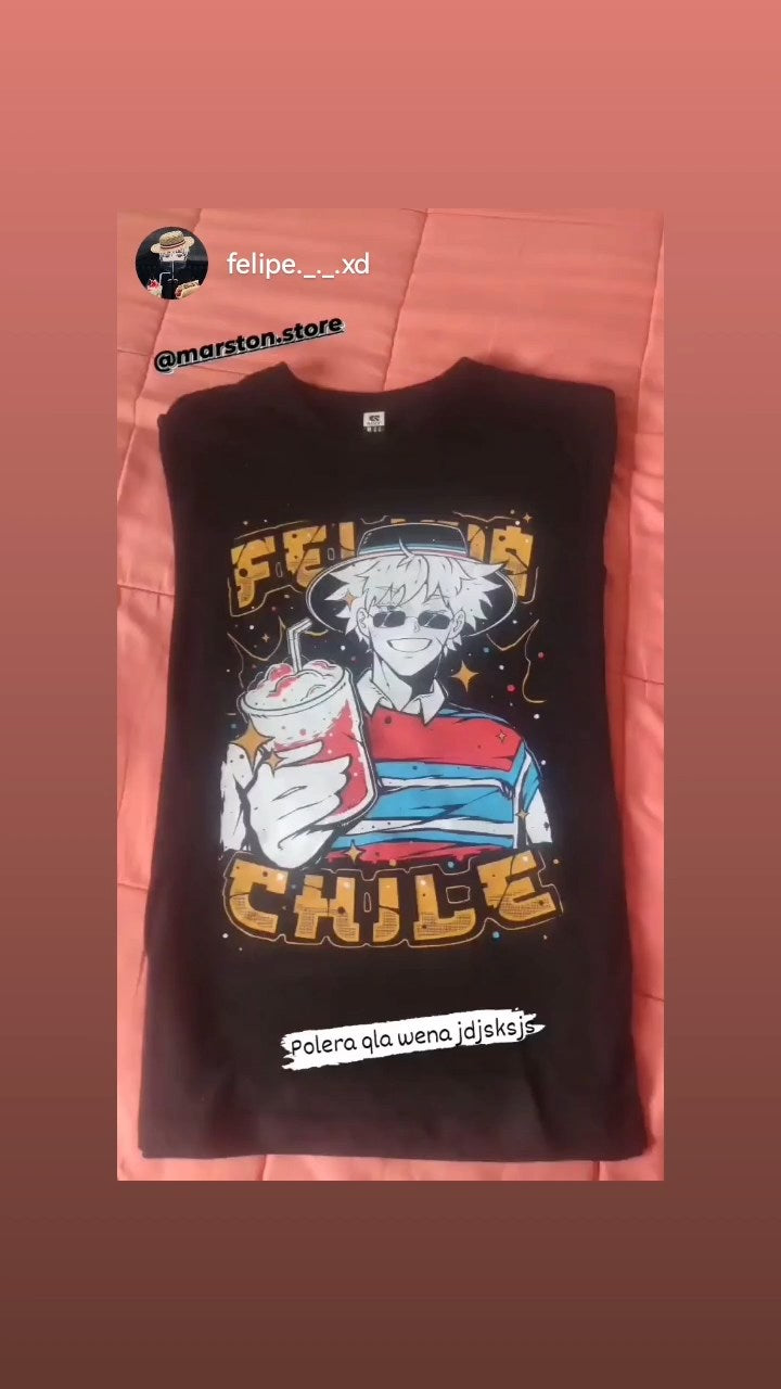 Polera Jujutsu Kaisen - Satoru Gojo Huaso - Fiestas Patrias (#cxn)