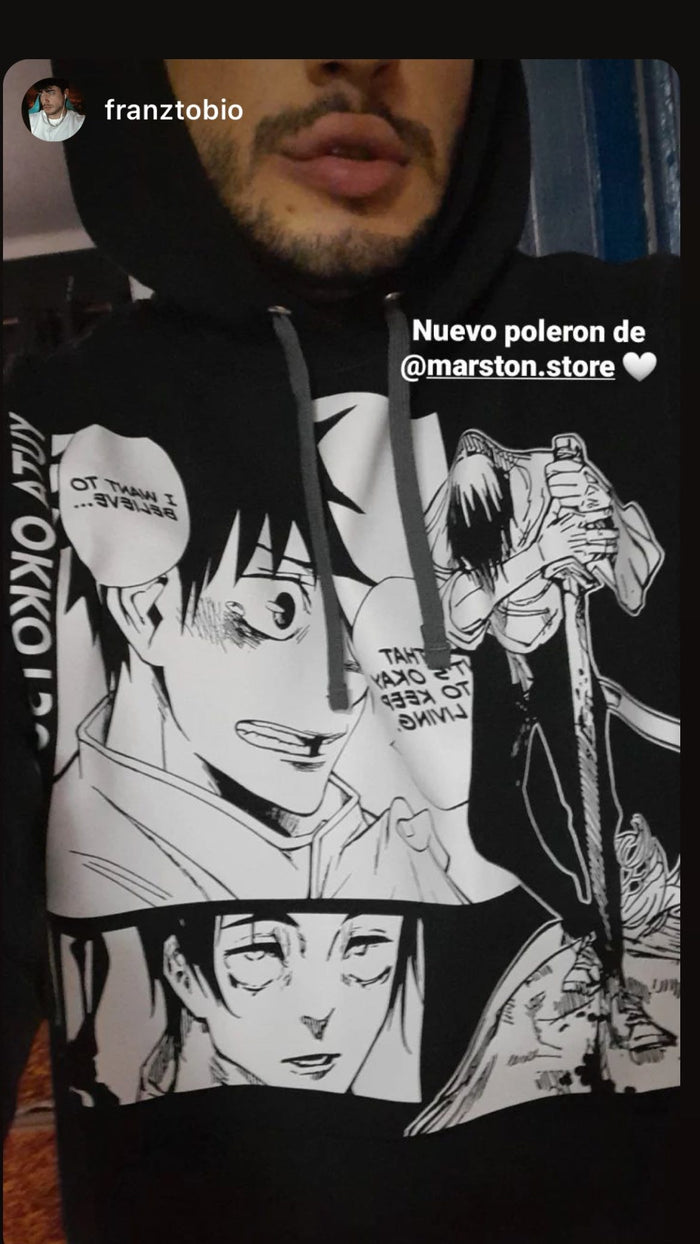 Foto real de cliente - Polerón Jujutsu Kaisen - Yuta Okkotsu