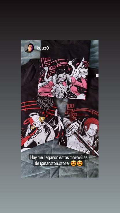 Polera One Piece - Shanks - Negra 2