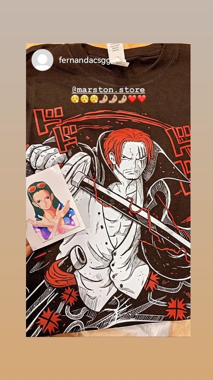 Polera One Piece - Shanks - Negra 4