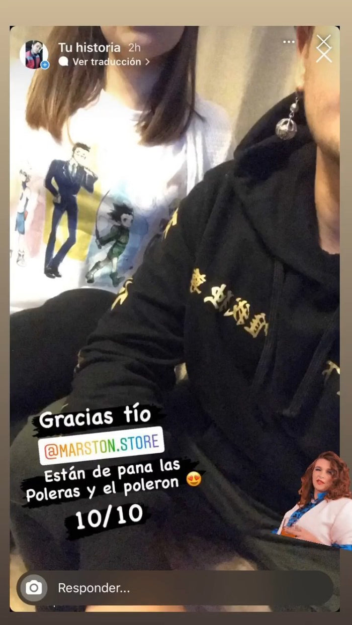 Foto real de cliente - Polerón Tokyo Revengers - Uniforme Tokyo Manji Gang