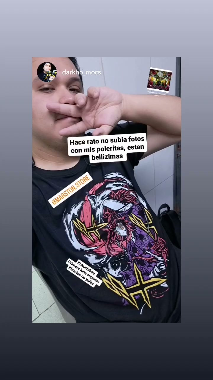 Polera Kimetsu no Yaiba - Kokushibo