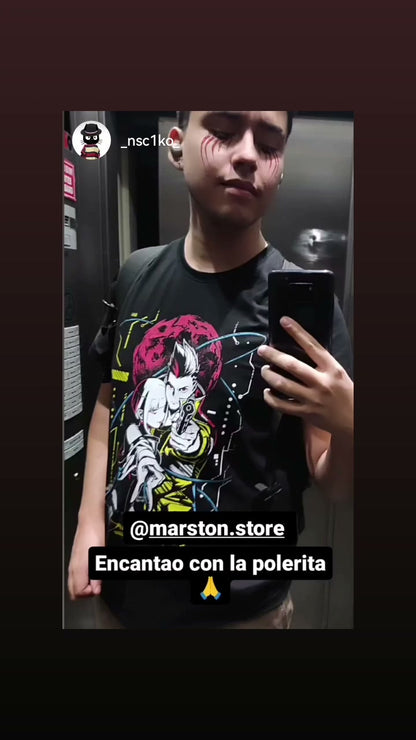 Polera Cyberpunk - Lucy Kushinada x David Martinez