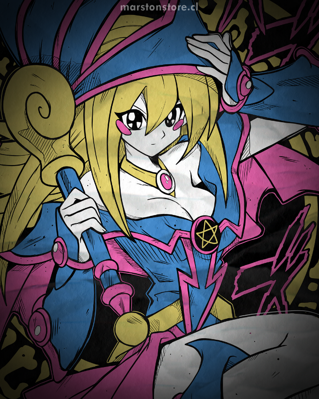 Polerón Yu Gi Oh! - Maga Oscura