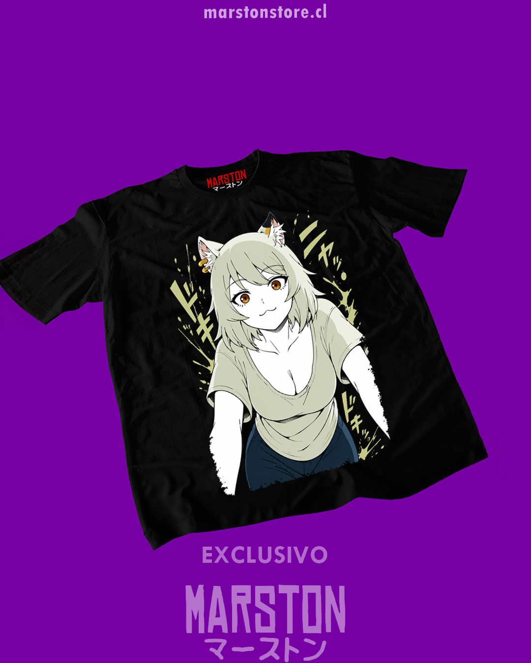 Polera Chainsmoker Cat - (Yani Neko)