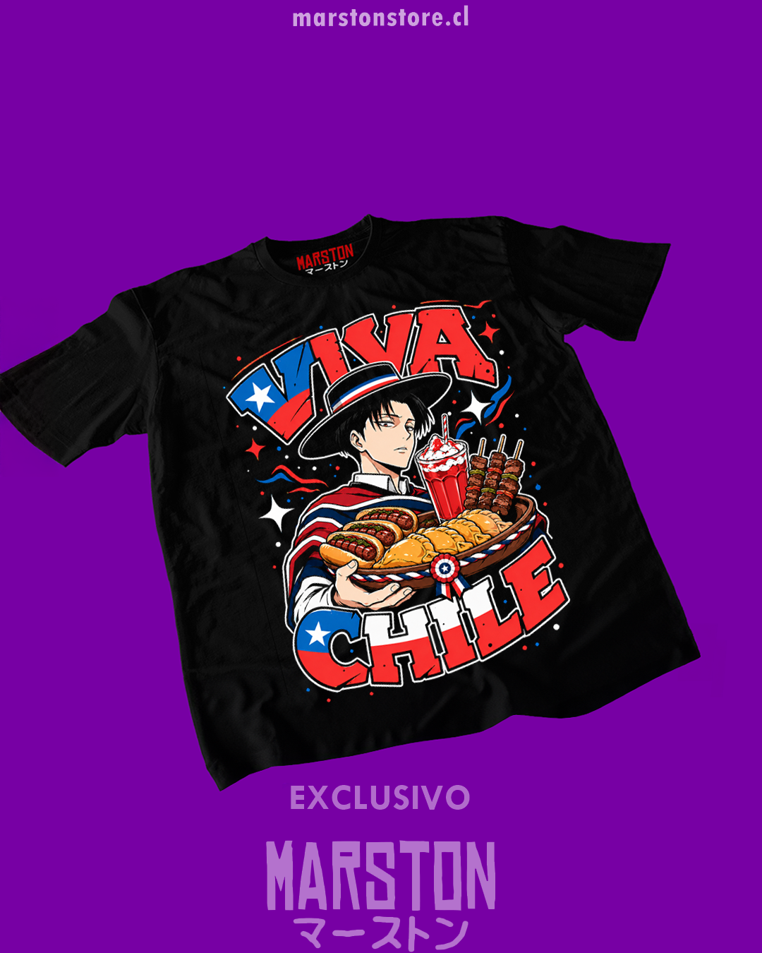 Polera Shingeki no Kyojin - Levi Ackerman Dieciochero