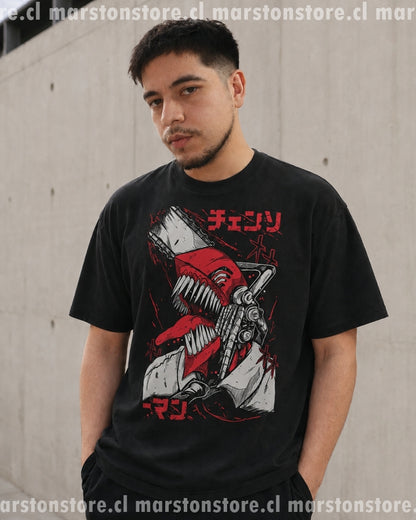 Polera Chainsaw Man - Denji