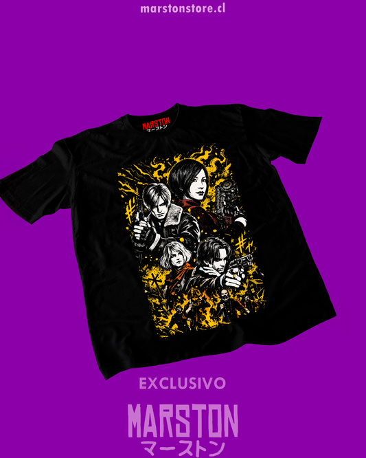 Polera Resident Evil - 4 - Leon S. Kennedy - Ada Wong - Ashley Graham - Luis Serra
