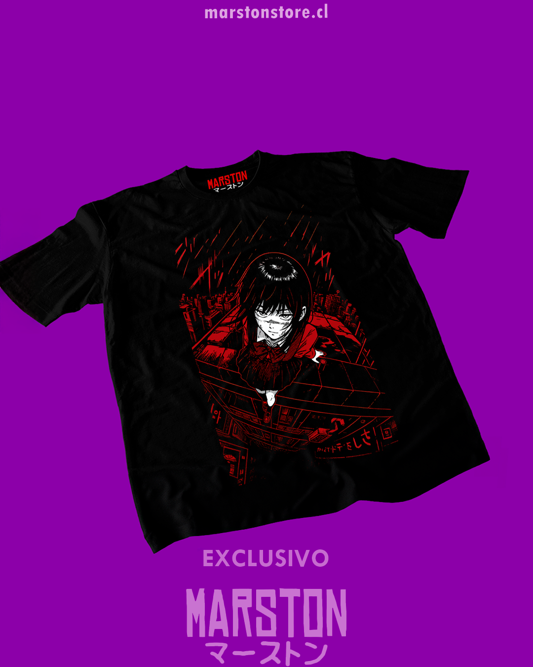 Polera Chainsaw Man - Asa Mitaka