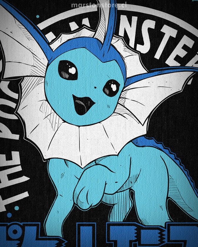 Polera Pokemon - Vaporeon